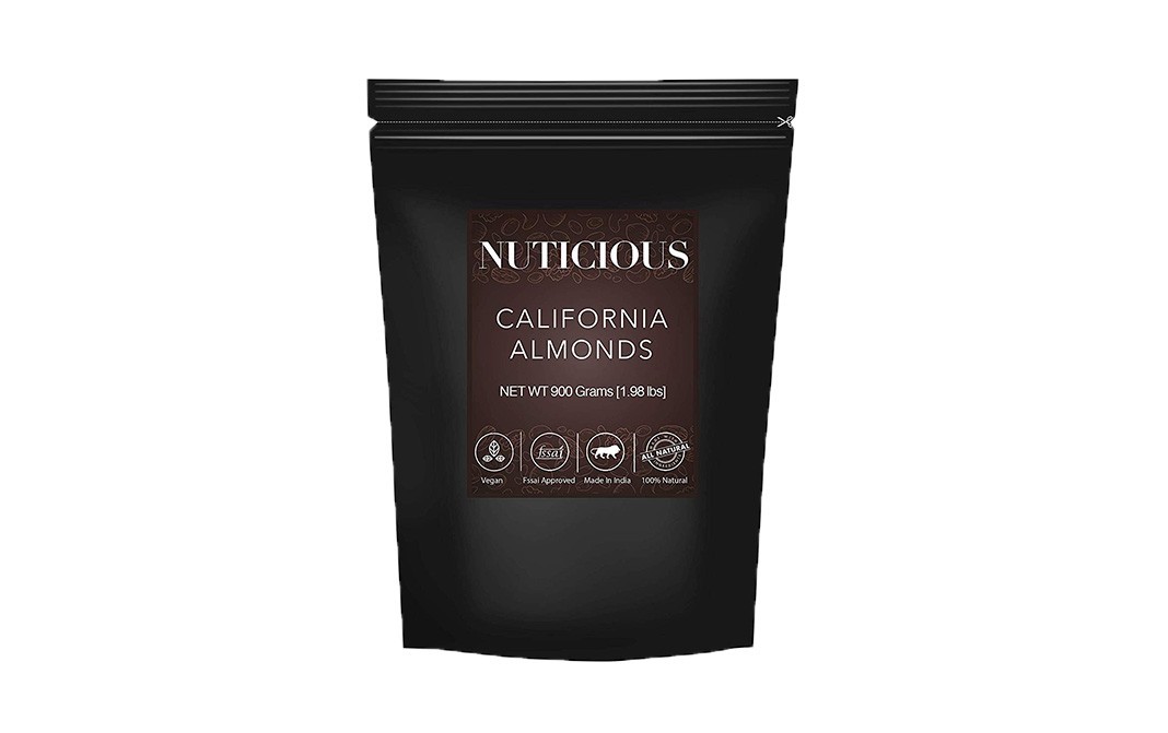 Nuticious California Almonds    Pack  900 grams